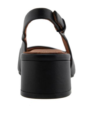 Women's Georgia Pointed Toe Slingback Block Heel Pumps 