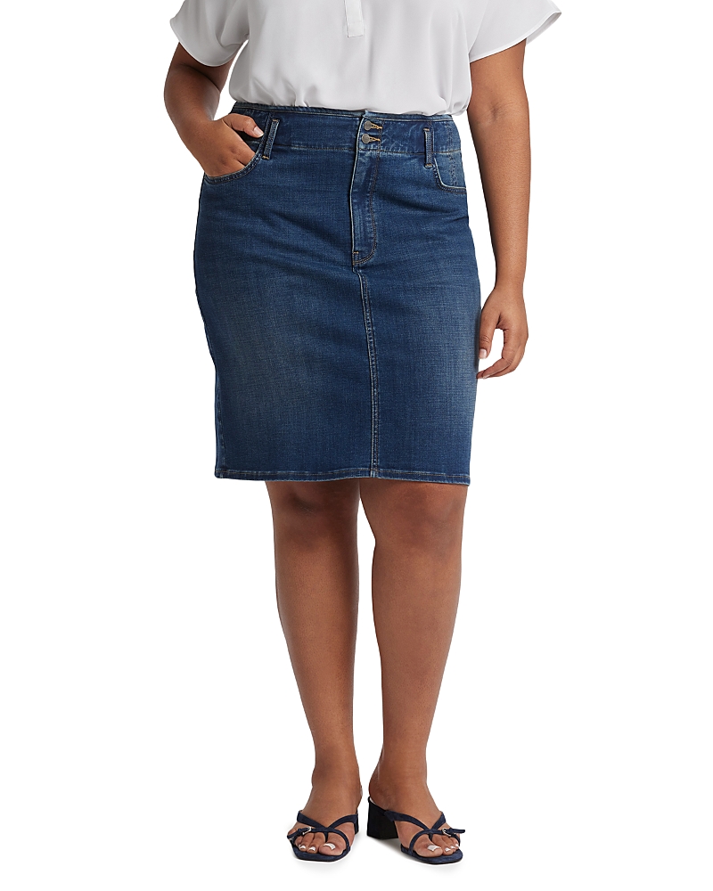 Nydj Hollywood Pencil Denim Skirt In Olympus