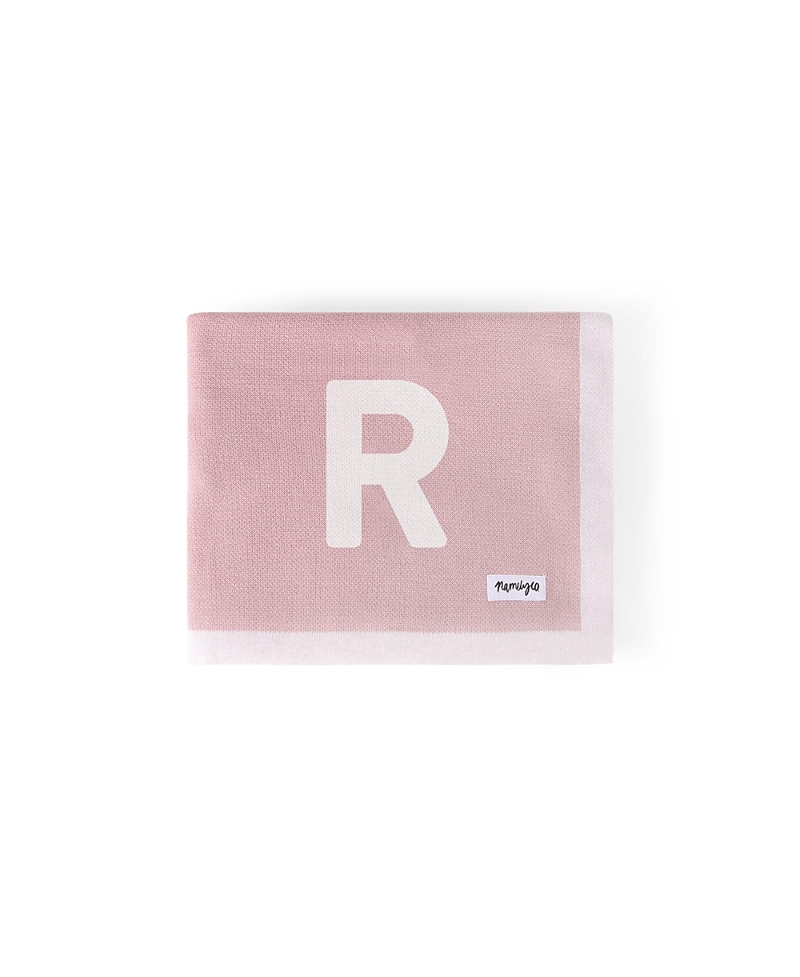 Namelyco Unisex Ballet Pink Multi Letter Blanket - Baby, Little Kid