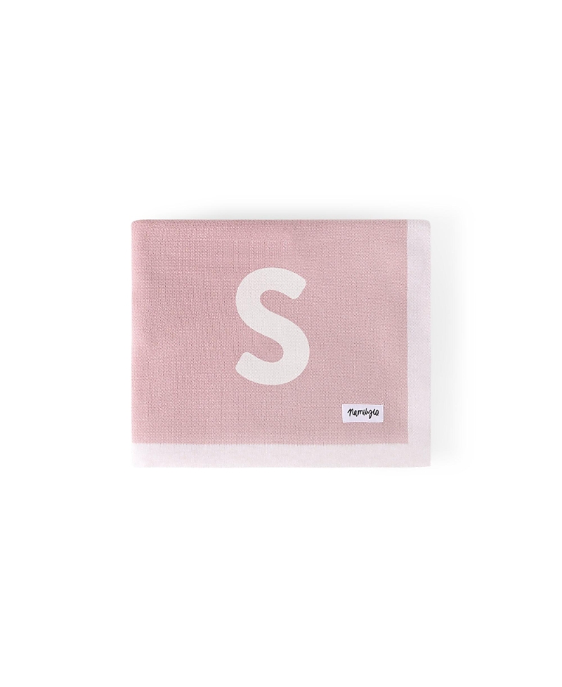 Namelyco Unisex Ballet Pink Multi Letter Blanket - Baby, Little Kid