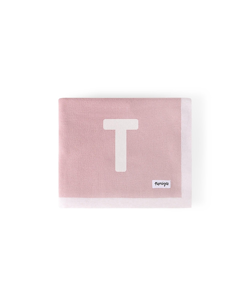 Namelyco Unisex Ballet Pink Multi Letter Blanket - Baby, Little Kid