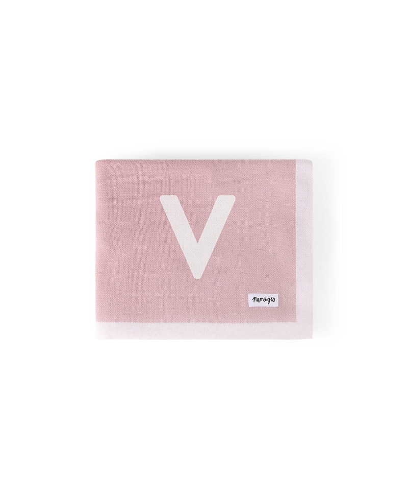 Namelyco Unisex Ballet Pink Multi Letter Blanket - Baby, Little Kid