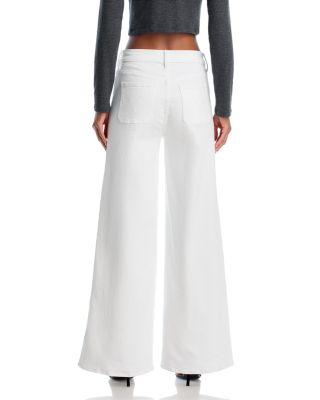 High Rise Patch Pocket Wide Leg Jeans in Fairest of Them All