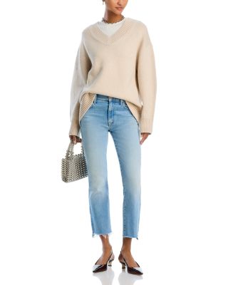 The Insider High Rise Crop Step Fray Hem Jeans in Can You Dig It