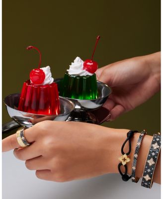 18K Rose Gold Verona Black and White Diamond Bangle Bracelet