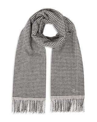 REISS - Victoria Mini Dogtooth Wool Scarf