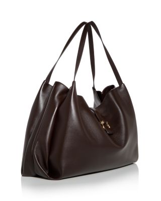Gancini Large Leather Tote