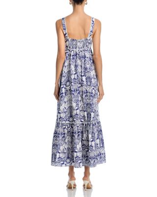 Palm Print Maxi Dress - Exclusive