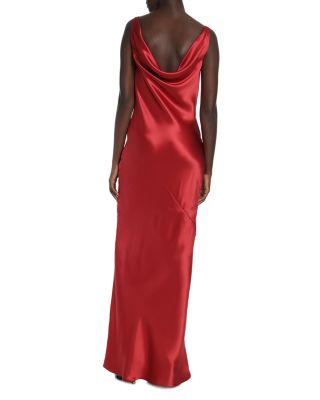 Double Draped Fluid Silk Gown