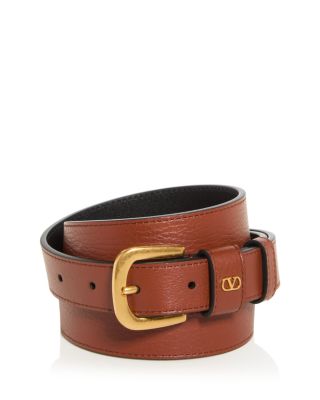 Men's VLogo Leather Belt