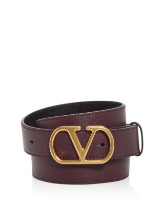 Men's VLogo Leather Belt