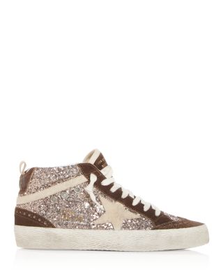 Unisex Mid Star Embellished Mid Top Sneakers