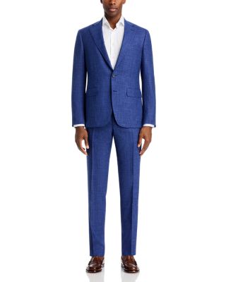 Canali - Canali Capri Wool, Silk & Linen M&eacute;lange Slim Fit Suit