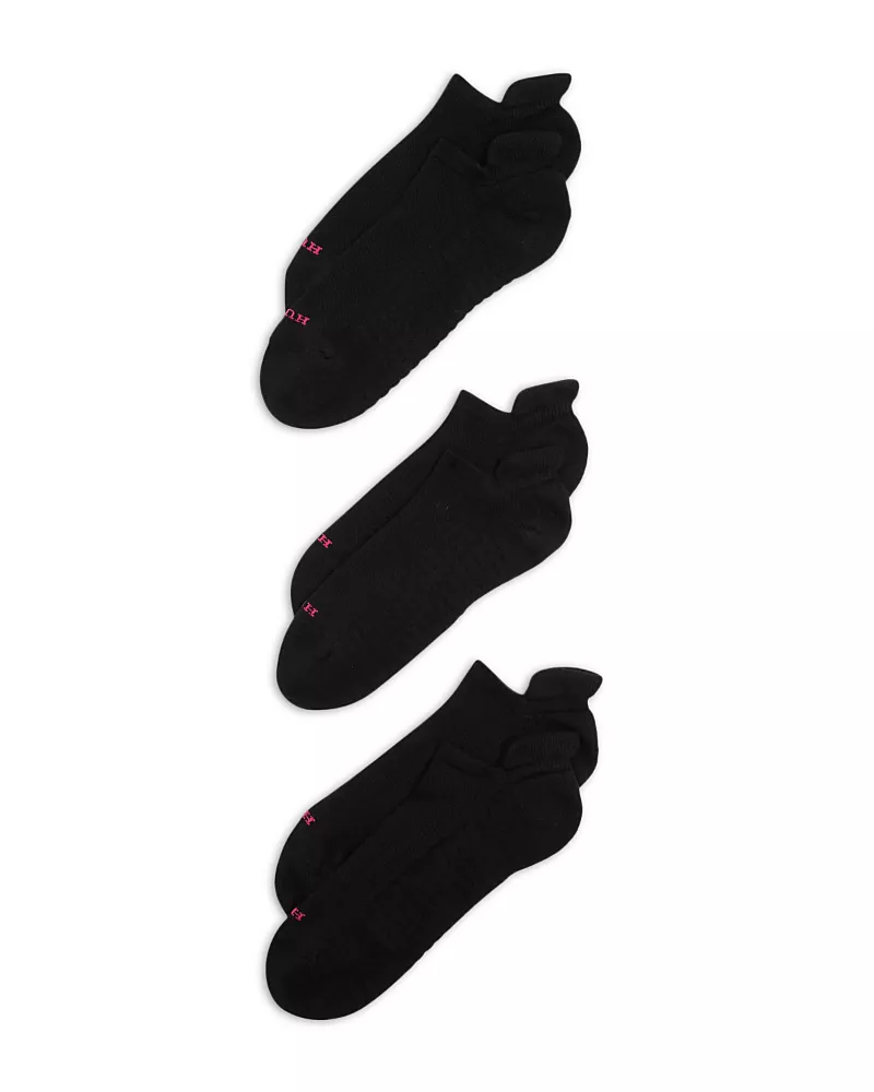 Hue Air Cushion Tab Back No Show Socks, Set of 3