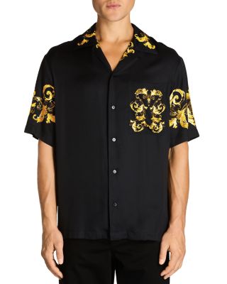 Versace Jeans Couture - Barocco Regular Fit Twill Short Sleeve Camp Shirt