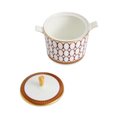 Renaissance Red Sugar and Creamer Set