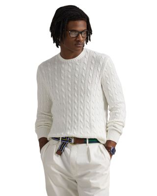 Polo Ralph Lauren - Cable Knit Cotton Crewneck Sweater