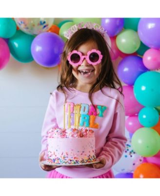 Girl Pastel Rainbow Birthday Girl Headband - Little Kid, Big Kid