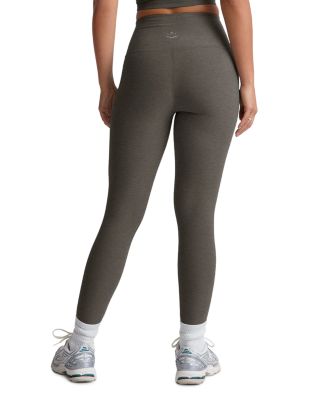 Spacedye Caught In The Midi High Waisted Legging in True Gray Heather