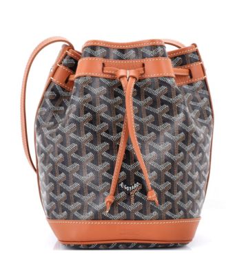 Pre-Owned Goyard - PM Petit Flot Bucket Bag Coated Canvas