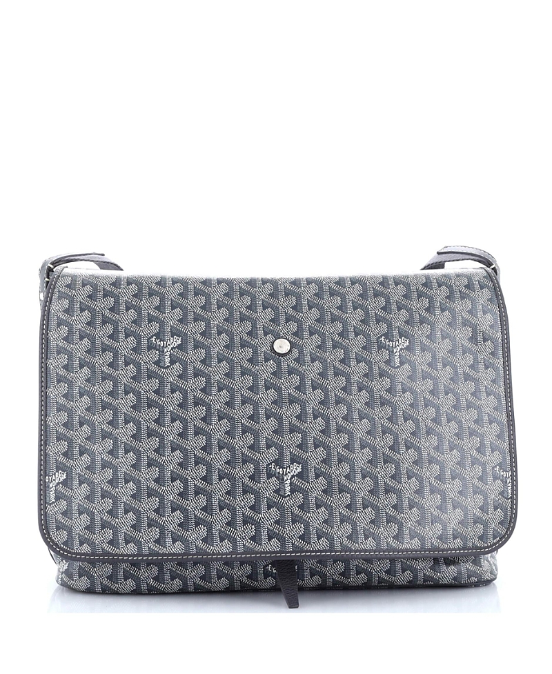 Pre-owned Pre-owned Goyard Goyard Capetien Messenger Bag Coated Canvas In Gray