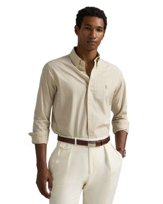 Polo Ralph Lauren - Cotton Stretch Gingham Tonal Classic Fit Button Down Shirt