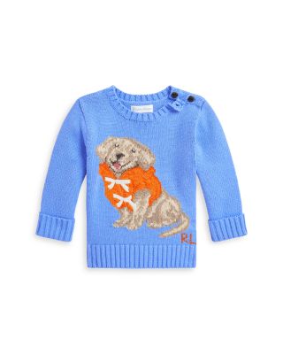 Ralph Lauren - Boys' Dog Intarsia Cotton Sweater - Baby