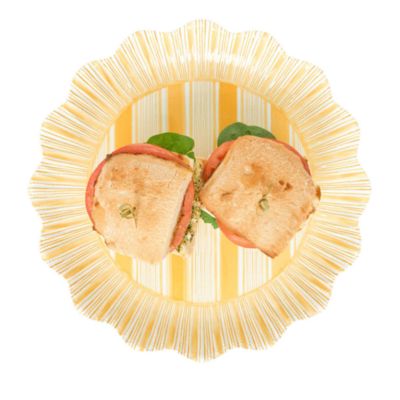 Cabana Stripe Melamine Dinner Plate, Set of 4