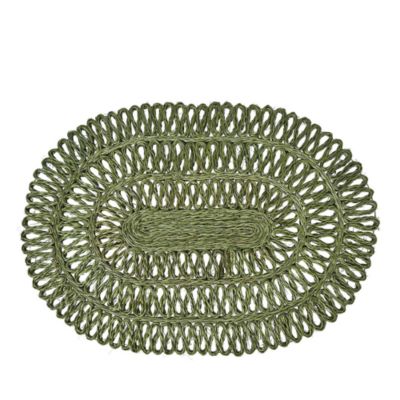 Straw Loop Oval Placemat