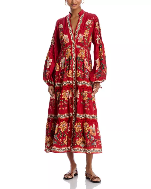 garden delight midi dress