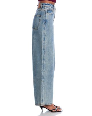 Marseille High Rise Wide Leg Jeans in Light Wash