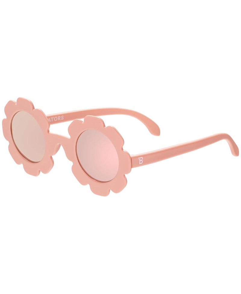 Babiators Peachy Keen 43mm Mirrored Polarized Flower Shaped Sunglasses In Flower Child