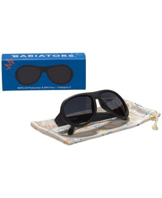 Jet Black Aviator Sunglasses