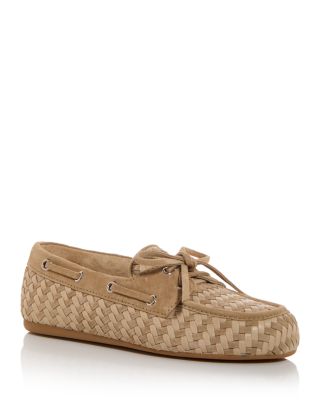 Miu Miu - Women's Woven Boat Loafers