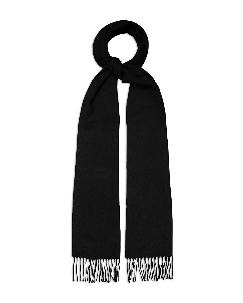Eton Herringbone Merino Wool Scarf