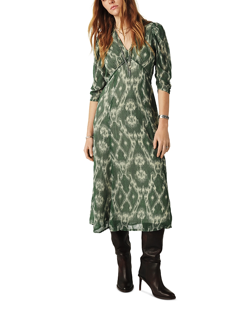 Ba&sh Ba & Sh Matsa Midi Dress In Khaki