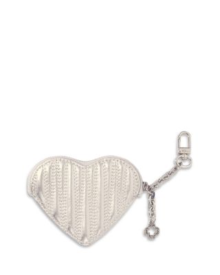 Maje - Quilted Metallic Heart Purse