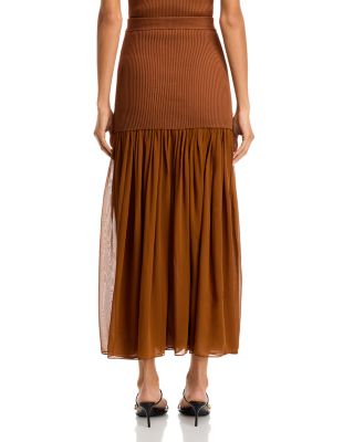 Hayden Mixed Media Skirt