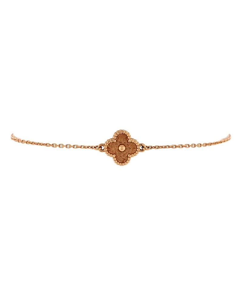 Pre-owned Pre-owned Van Cleef & Arpels Van Cleef & Arpels Sweet Alhambra Bracelet 18k Rose Gold
