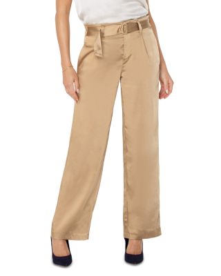 Liverpool Los Angeles - Belted Paperbag Waist Wide Leg Pants