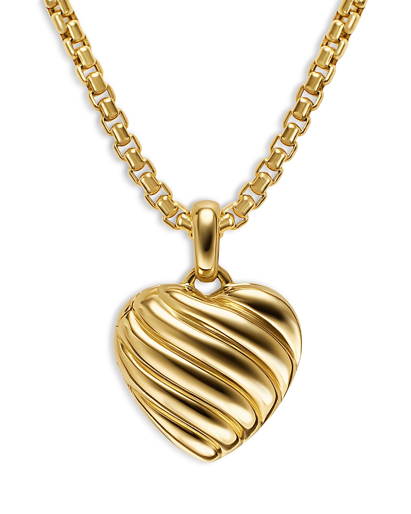David Yurman Sculpted Cable Heart Locket