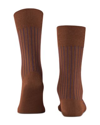Shadow Mercerized Cotton & Nylon Dress Socks