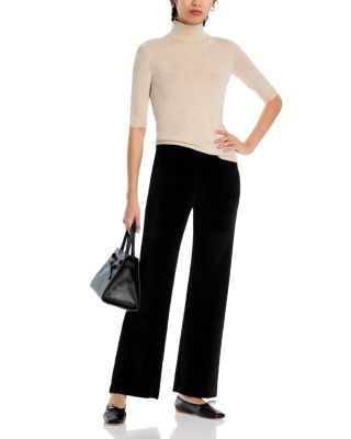 Velour Wide Leg Pants
