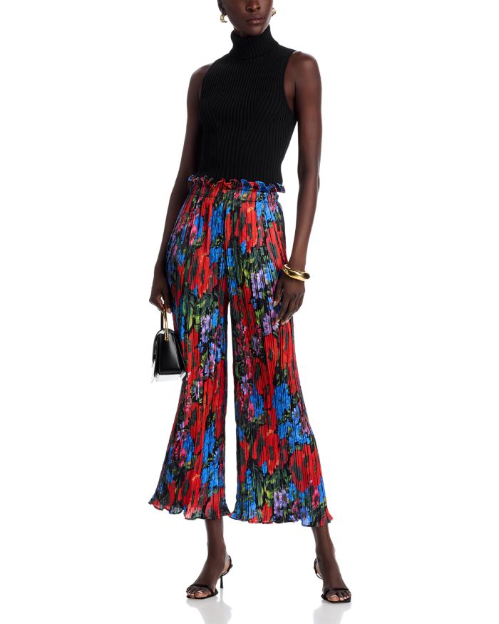 Printed Crinkled Pants