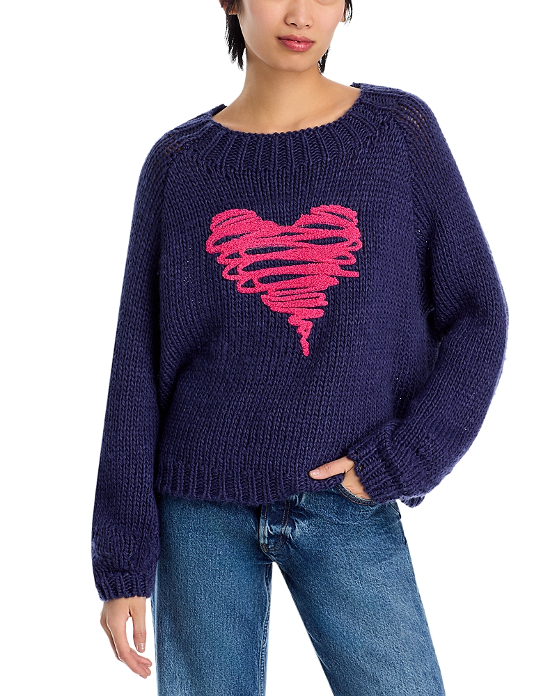 ELAN HEART CREWNECK SWEATER