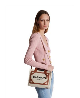  Women's B-Army Small Tote Bag in Canvas and Leather