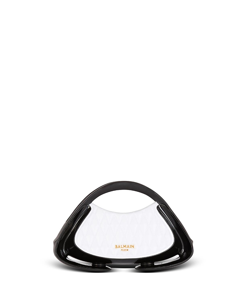Balmain Women's Two-Tone Quilted Small Jolie Madame Bag