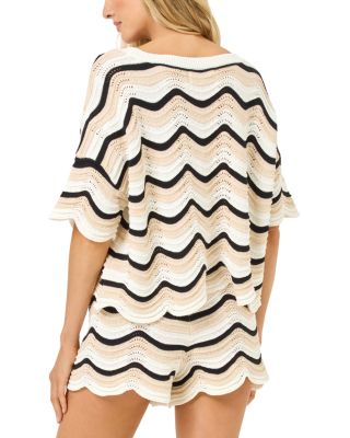Make Waves Crocheted Top & Drawstring Shorts 