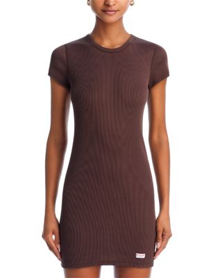 Short Sleeve Crewneck Dress