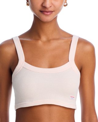Cropped Waffle Cami Tank